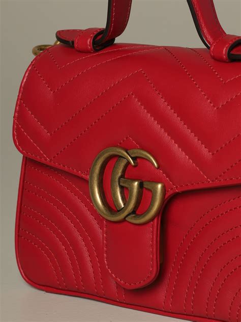 gucci crossbody red leather|Gucci cross bag black.